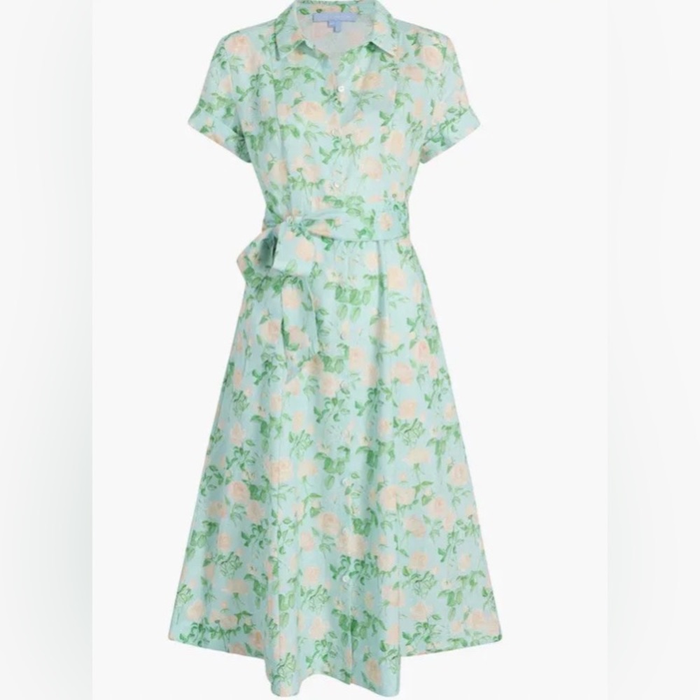 Hillhouse The Laura Dress size XXS blue roses